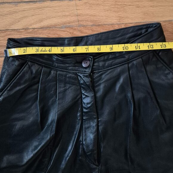 Vintage Buttery Soft Genuine Leather High Waisted Pants Made in Canada - Picture 9 of 9